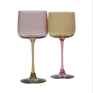 Our Place Tinted Wine Glasses Two Tone (set of 2)